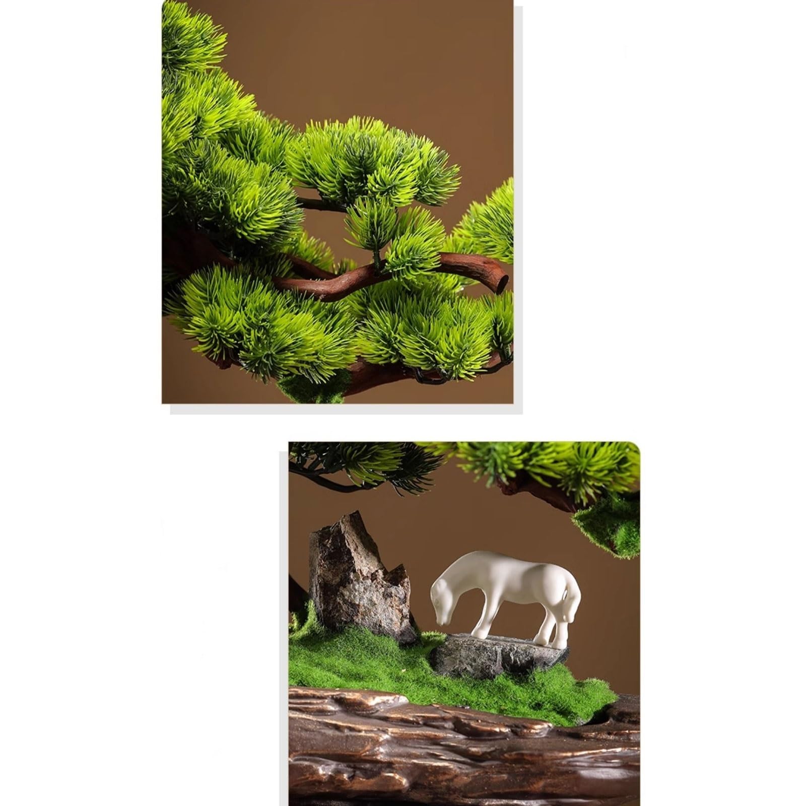 künstliche Bonsai Hause Simulation Bonsai Wohnzimmer Eingang Büro Desktop Dekorative Kiefer Baum Ornamente Landschaftsbau Feng Shui Kunstpflanze