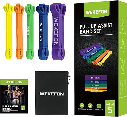 Vista 37 de Resistance Bands Set, Pull Up Assist Bands - Stretch Resistance Band - Mobility Band Powerlifting Exercise Bands for Resistance Training, Physical