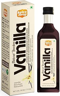 Pure Madagascar Bourbon Vanilla Extract – Alcohol-Free, 50 ml – 100% Natural, Rich & Aromatic – Ideal for Baking, Desserts, Milkshakes & Ice Cream – Premium Alternative to Vanilla Essence