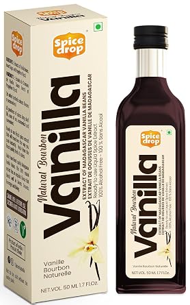 Pure Madagascar Vanilla Extract Alcohol-Free, 1.69 Oz 100% Natural, Rich & Aromatic Perfect for Baking, Desserts, Milkshakes & Ice Cream Superior to Vanilla Essence