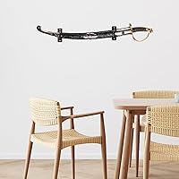 Vista 4 de uxcell Soporte de pared para espada, 1 juego de soporte de pared para sable de luz acrílico, soporte de pared para espada de sable de luz, soporte