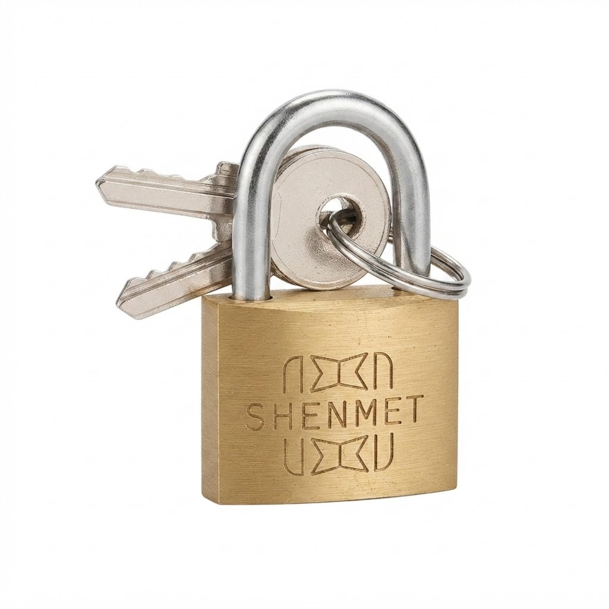 Brass Padlock Set, Key Operated Locks, Pack of 3