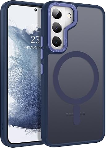 BENTOBEN for Samsung Galaxy S22 Case, Galaxy S22 Magnetic Case [Compatible with MagSafe] Translucent Matte Slim Shockproof Women Men Protective Case Cover for Samsung Galaxy S22 6.1", Blue