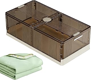 アンダーベッド ストレージ コンテナ ボックス, 折り畳み可能寝具オーガナイザー, アンダーベッド収納引き出し, アパート 家庭 親 賃貸人 向け 寝具 衣服 靴 毛布 ファイル 書類 クラフト用品 用