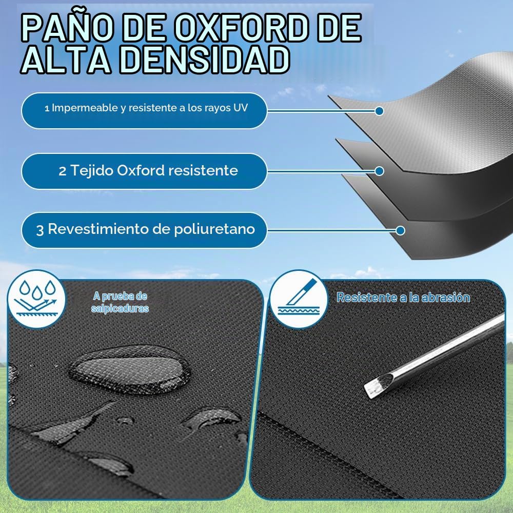 Funda Bicicleta Impermeable, 420D Oxford Funda Bicicleta Exterior con Cuerda de 2.6m, FundaBicicleta Autocaravana para Camping Autocaravana Portabicicletas Trasero (Negro)