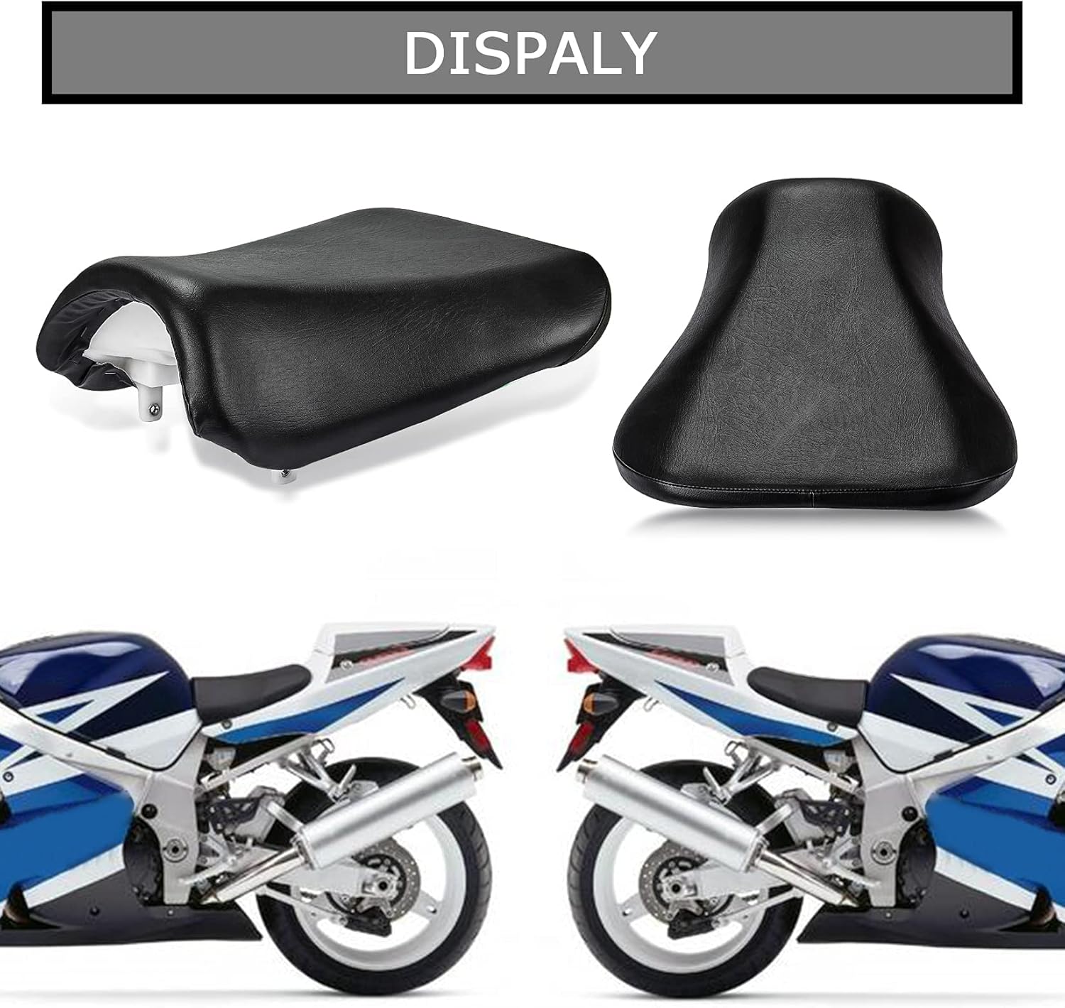Front Rider Driver Seat Pillion Cushion for Suzuki GSXR600 750 2004-2005