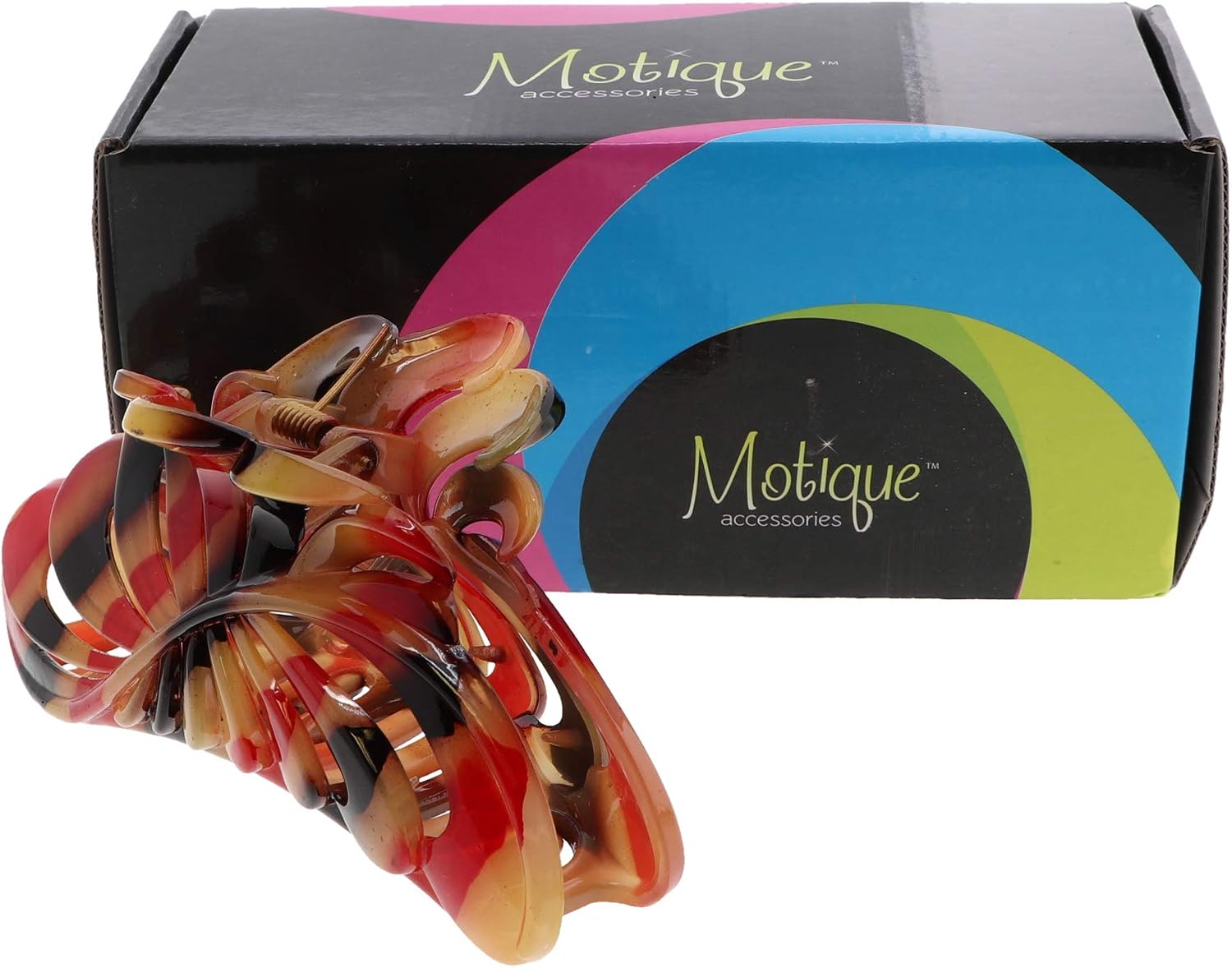Motique Accessories 5 inch Large Jaw Clip Hair Claw with leaf design image 5