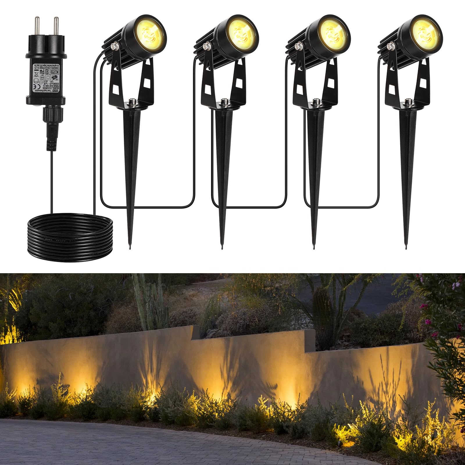 Reflector Led CREATESTAR Foco LED Exterior 200W 2 Piezas, 6500K Blanco Frío Foco Proyector LED Focos Led Exterior 200w
