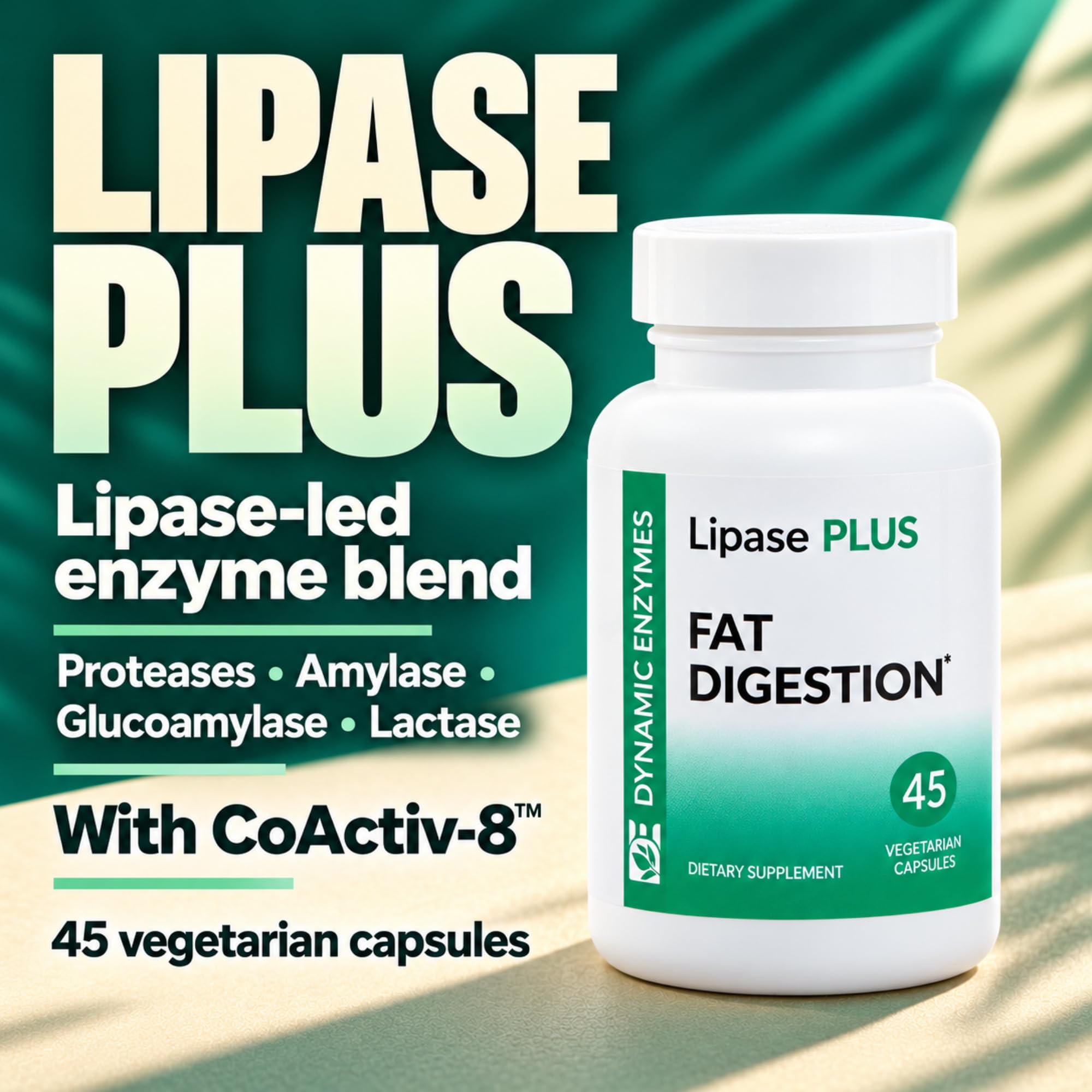 Dynamic Enzymes Lipase Plus Digestive Enzymes, 45 Capsules — Amazon image 4