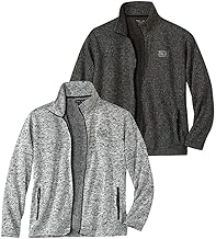 ATLAS FOR MEN - Lot de 2 Gilets Molleton - Disponible en Grandes Tailles du M au 5XL
