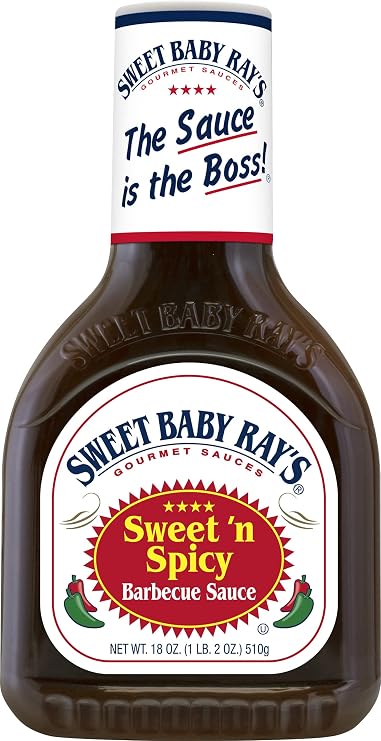 Sweet Baby Ray's Varierty Pack, 1 Original Barbecue Sauce, 18 OZ, Hickory and Brown Sugar Barbecue Sauce, 18 OZ, Sweet N Spicy Barbecue Sauce, 18 OZ, Honey Barbecue Sauce, 18 OZ, 1CT
