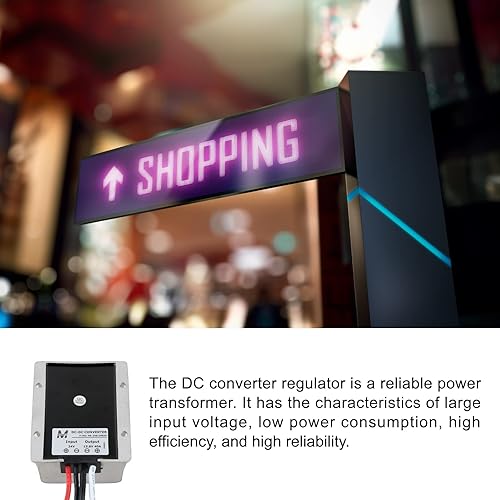 Miniatura 3 de Rebower Regulador convertidor de CC a CC, transformador de conversión de potencia impermeable, para camiones, autos y barcos  CC 12 V escalonado a