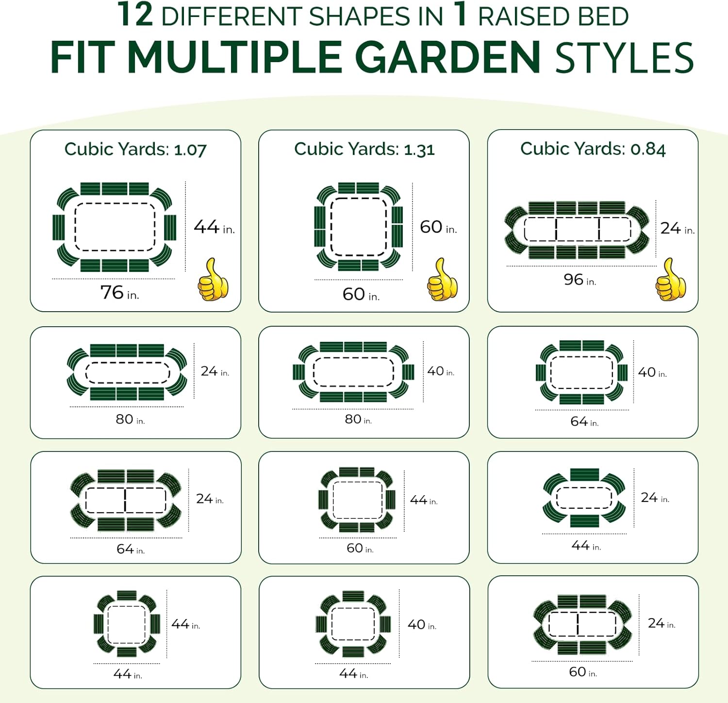 IDZO Galvanized Steel Raised Garden Beds 8x2x1.4 Ft with 7 Coating Layers, 12 Shape Options Large Modular Metal Raised Garden Bed Outdoor for Vegetables, Herbs, Flower - Ivory