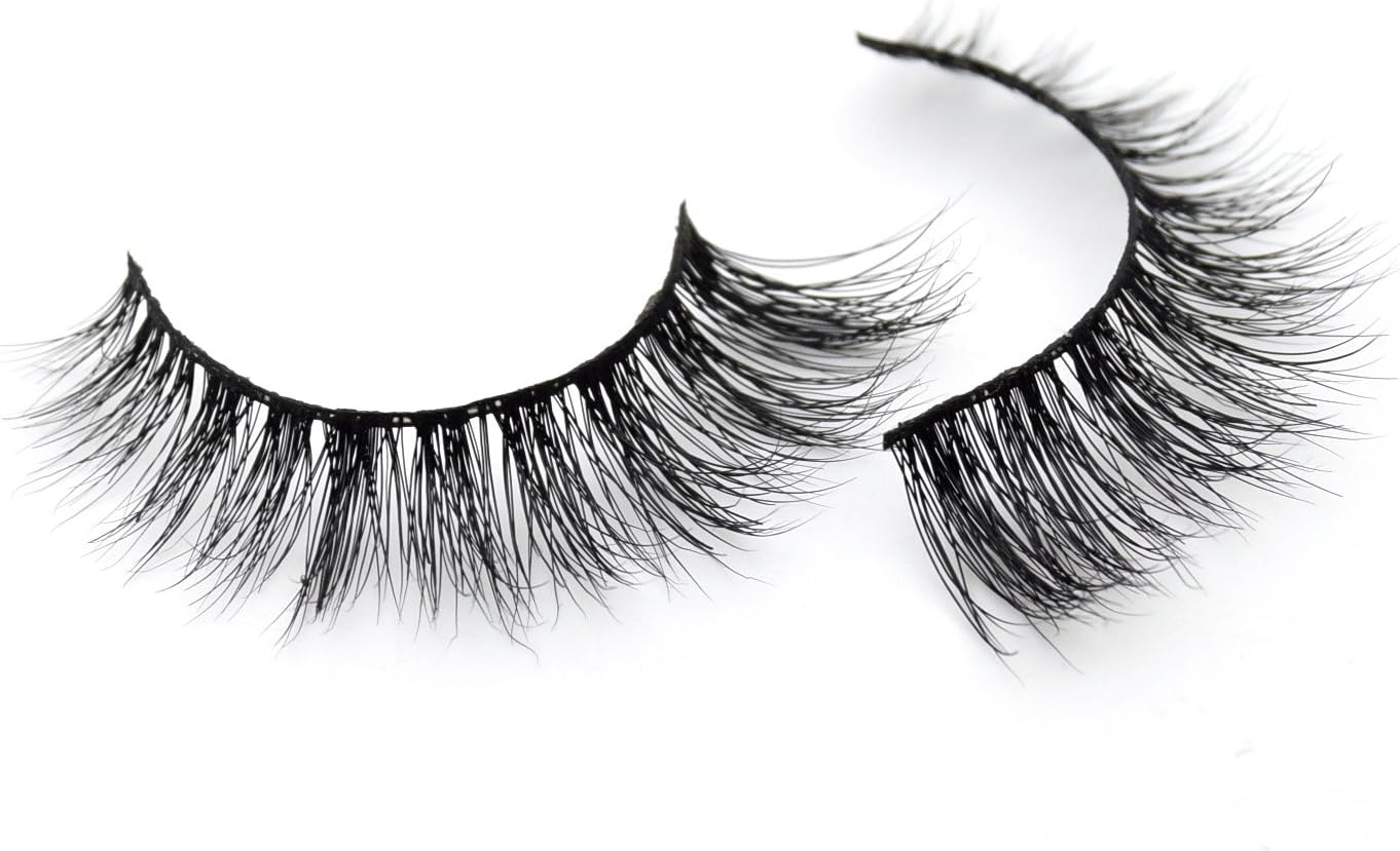 Visofree False Lashes 3D Mink Strip Eyelashes Medium Volume Natural Lashes/Upper Lashes