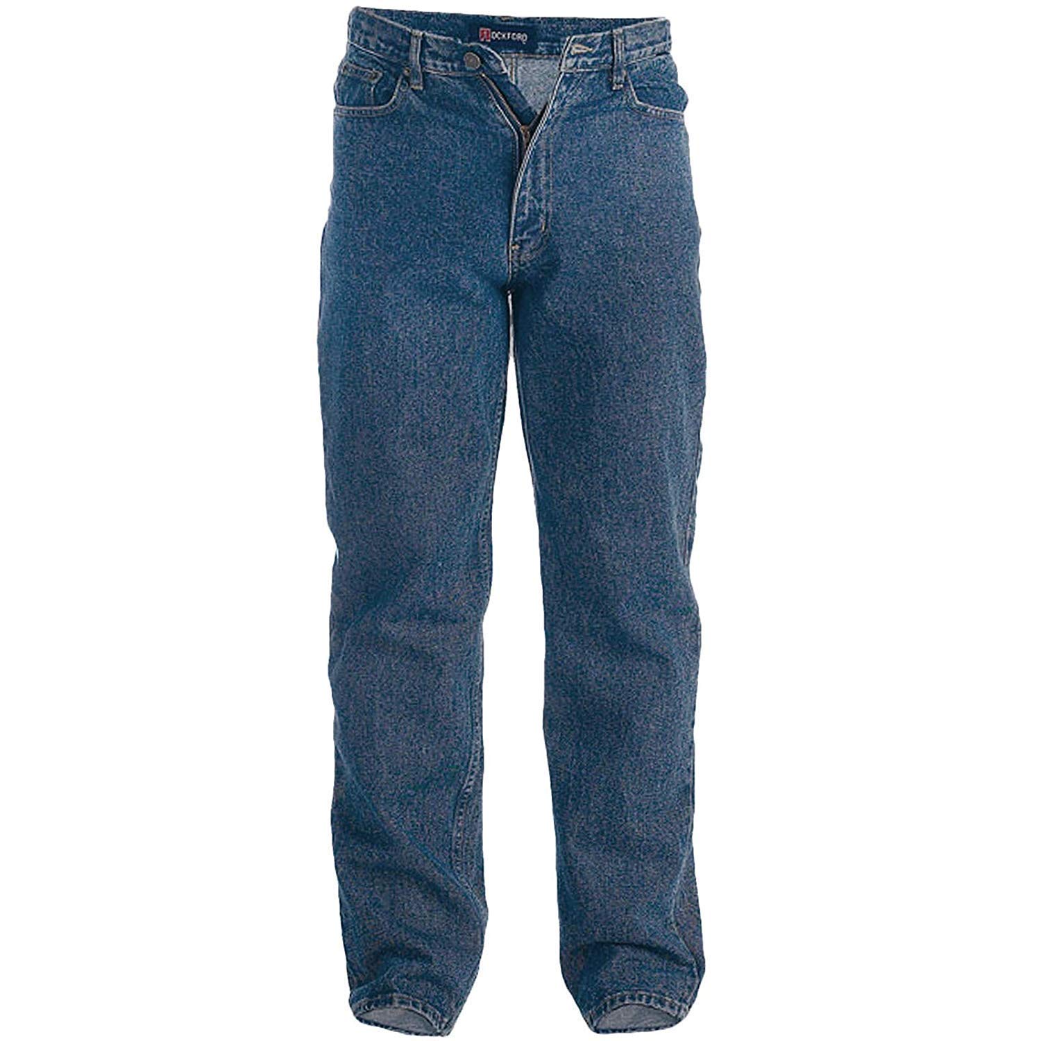 Duke D555 Men's Stonewash Blue Rockford Kingsize Jeans (W54 L30)