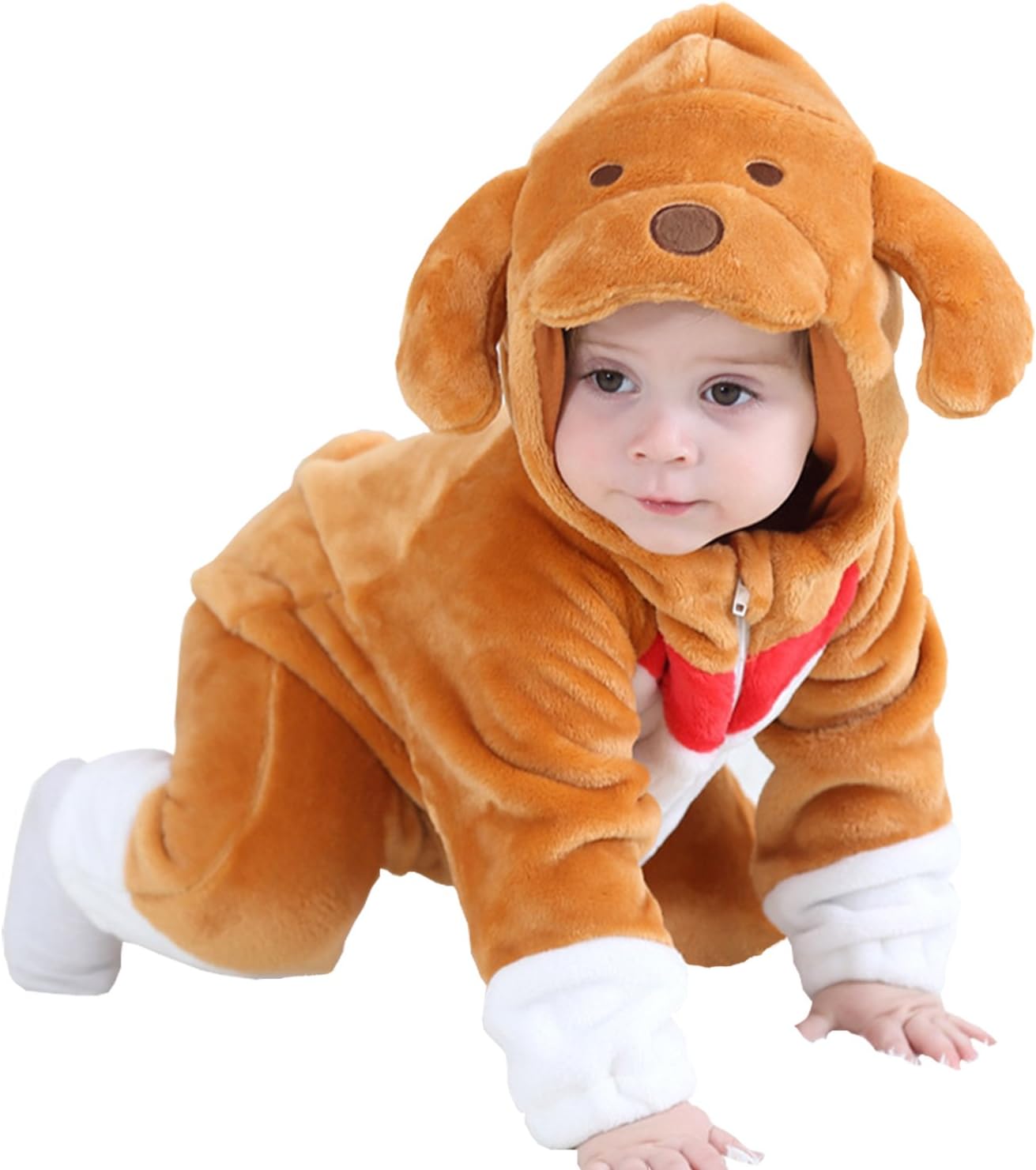 Baby Toddler Puppy Dog Costume Animal Warm Halloween Costumes For Babies Toddler Boys Girls Onesie Outfit