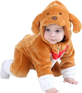Baby Toddler Puppy Dog Costume Animal Warm Halloween Costumes For Babies Toddler Boys Girls Onesie Outfit
