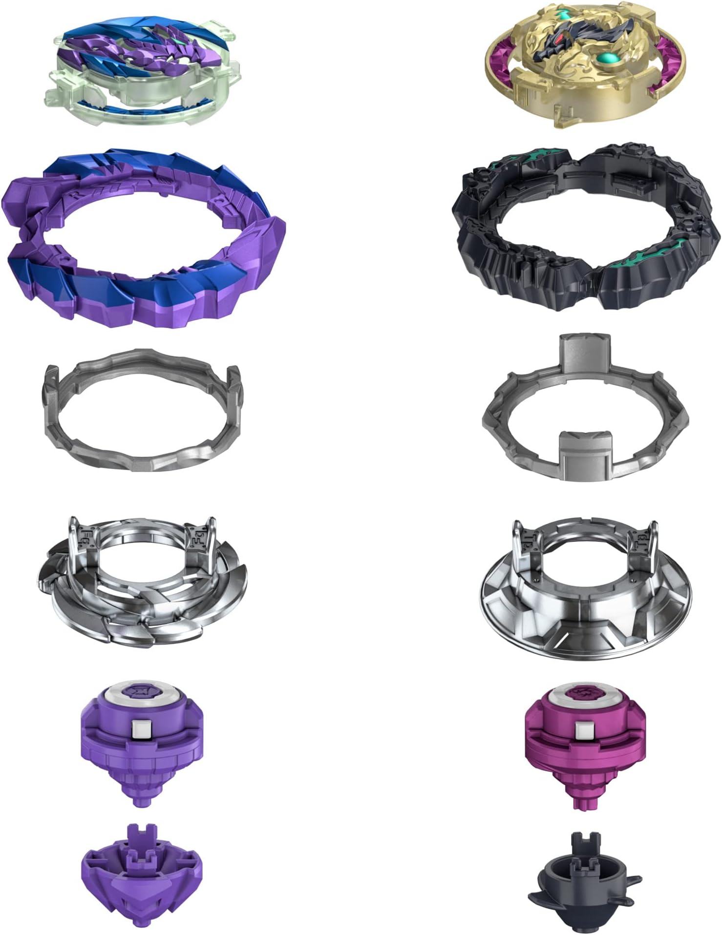 Beyblade Hasbro Hasbro Burst QuadDrive Wrath Fafnir F7 and Berserk Linwyrm L7 Spinning Top Dual Pack - 2 Battling Game Top Toy for Kids Ages 8 and Up