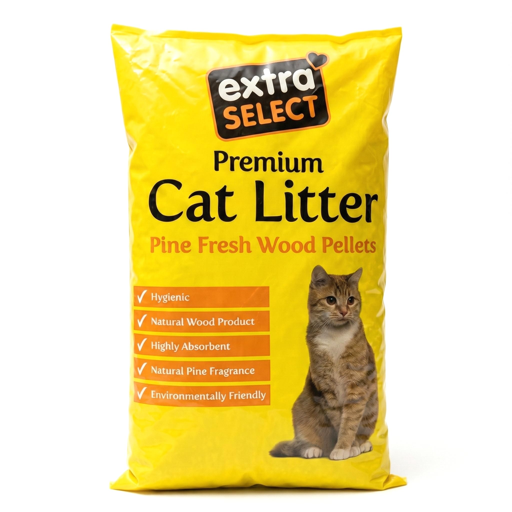 Extra Select Premium Wood Based Cat Litter, 15 L
