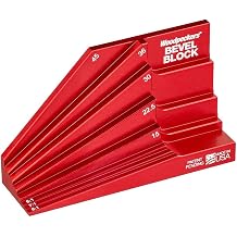 Woodpeckers Bevel Block, for Sliding T-Bevel for Woodworking, Features Most Common Miter Angles & Dovetail Angles