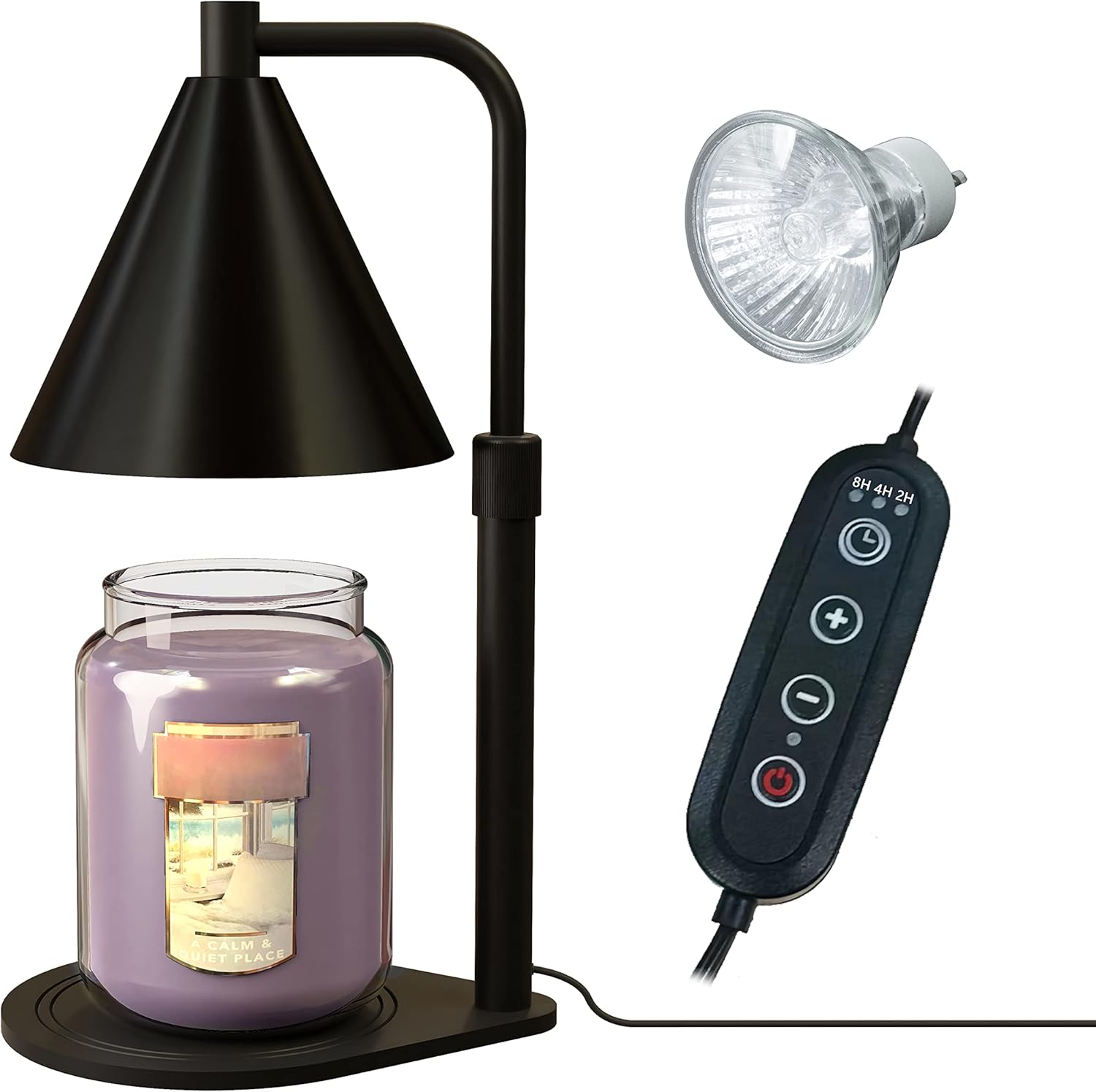 Tivleed Candle Warmer Lamp Dimmable Light Black Electric