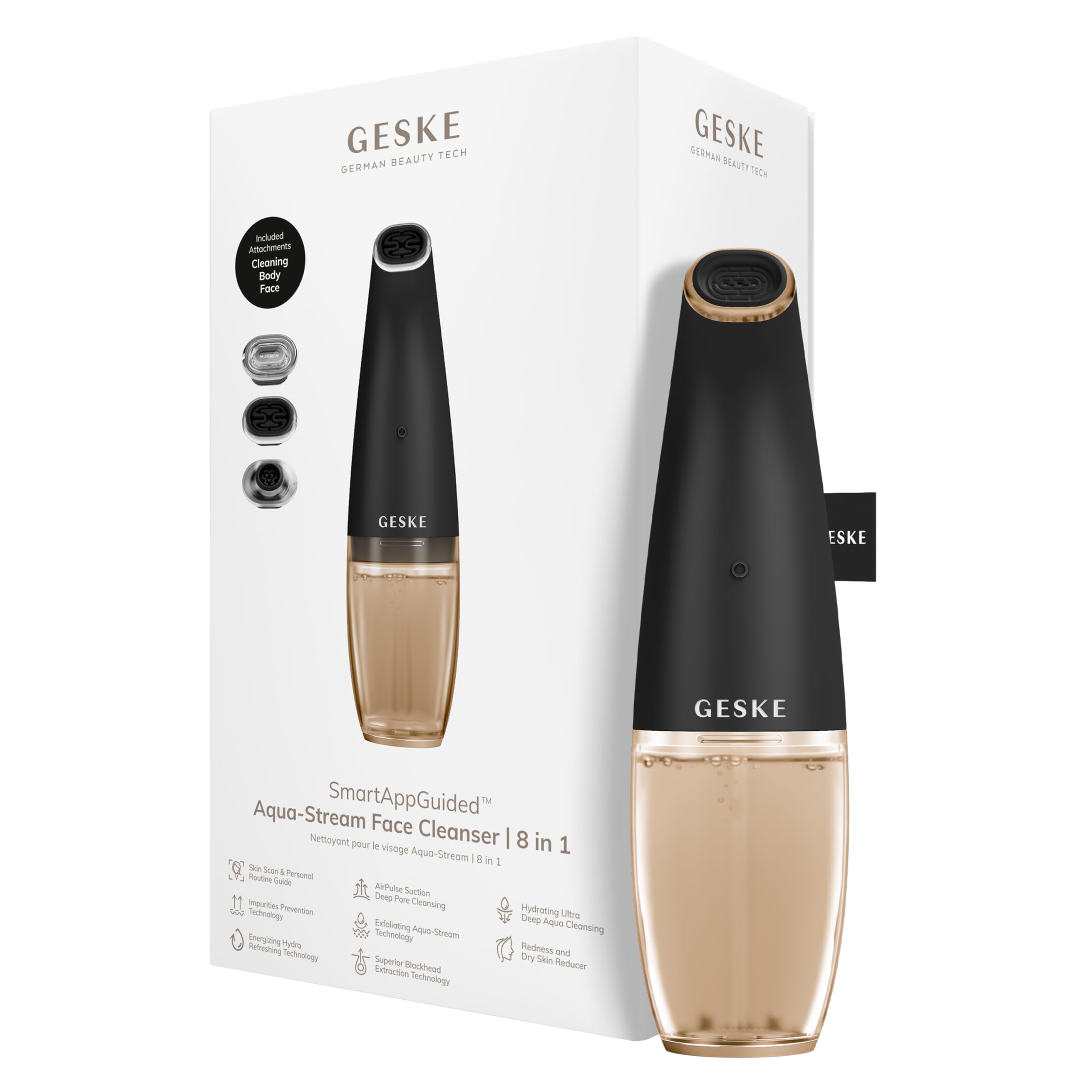 Amazon.com: GESKE SmartAppGuided™ Aqua-Stream Face Cleanser | 8 in