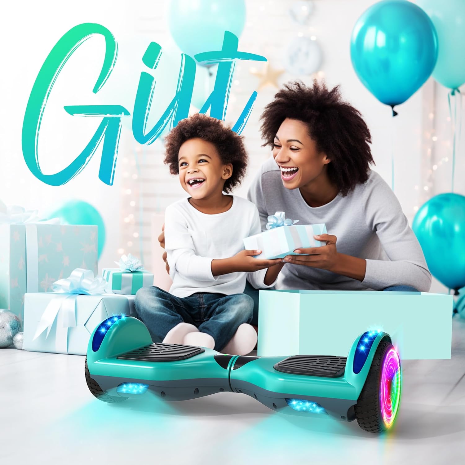 SISIGAD Scooter, 6.5" Flash Wheels & Corlorful LED Lights, All for Girls Boys Kids Ages 6+