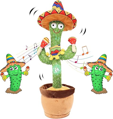 Juguete para bebé de cactus Juguete de cactus parlante Cactus bailarín Juguete de cactus para niños Juguete de cactus parlante Juguetes para