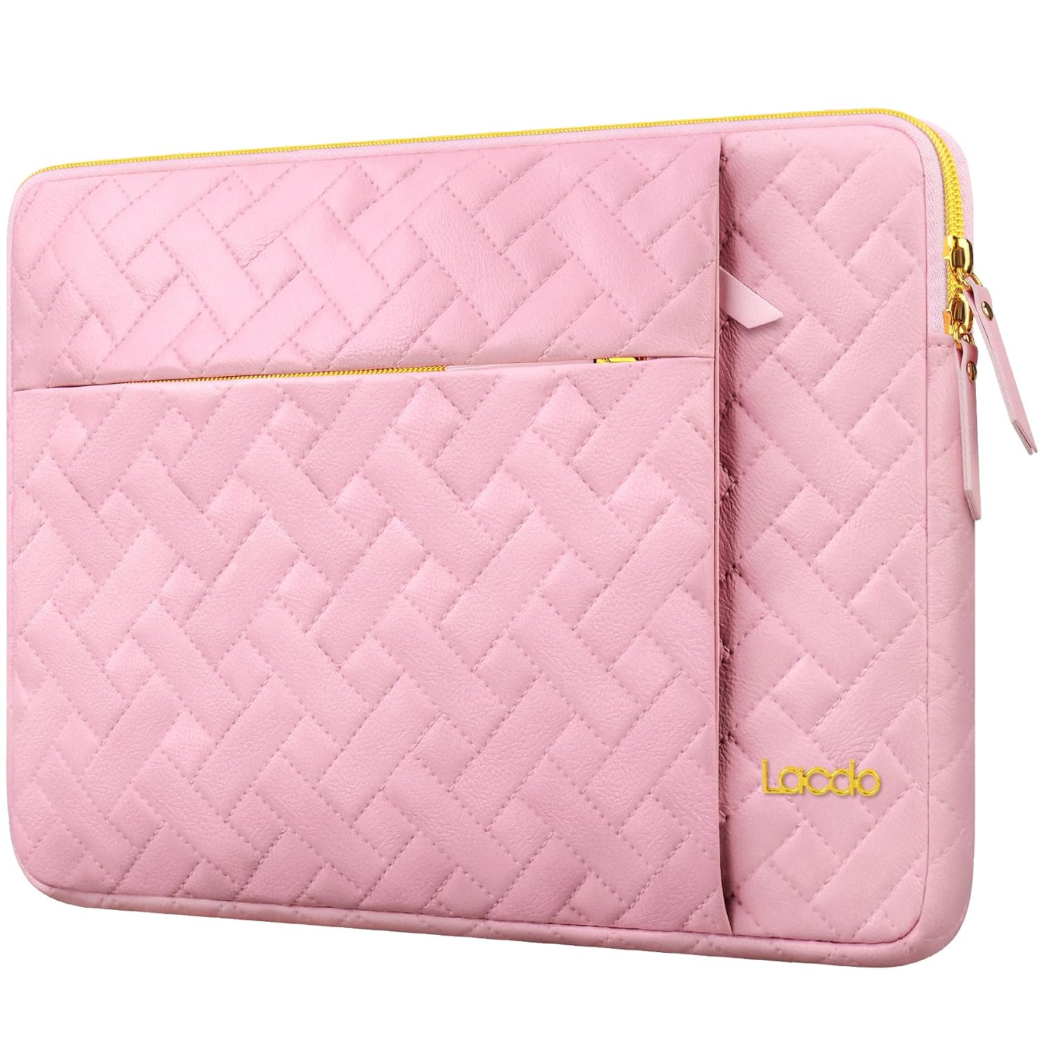 Lacdo 13 inch Laptop Sleeve Case for 13 inch New MacBook Air M3 A3113 M2 A2681 M1 A2337 2024-2018 | 13 inch MacBook Pro M2/M1 A2338 A2251 A2289 | 13 inch iPad Pro M4 / 13 inch iPad Air M2, Sakura Pink