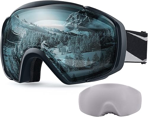 Miniatura 26 de OutdoorMaster Gafas de esquí con cubierta, gafas de nieve para snowboard OTG antivaho