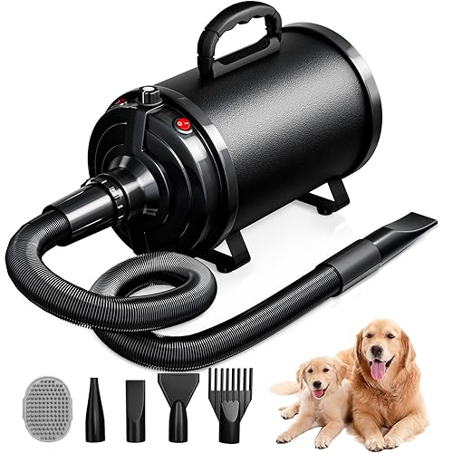Dog Dryer Pet Hair Blower High Velocity for Grooming, Blow