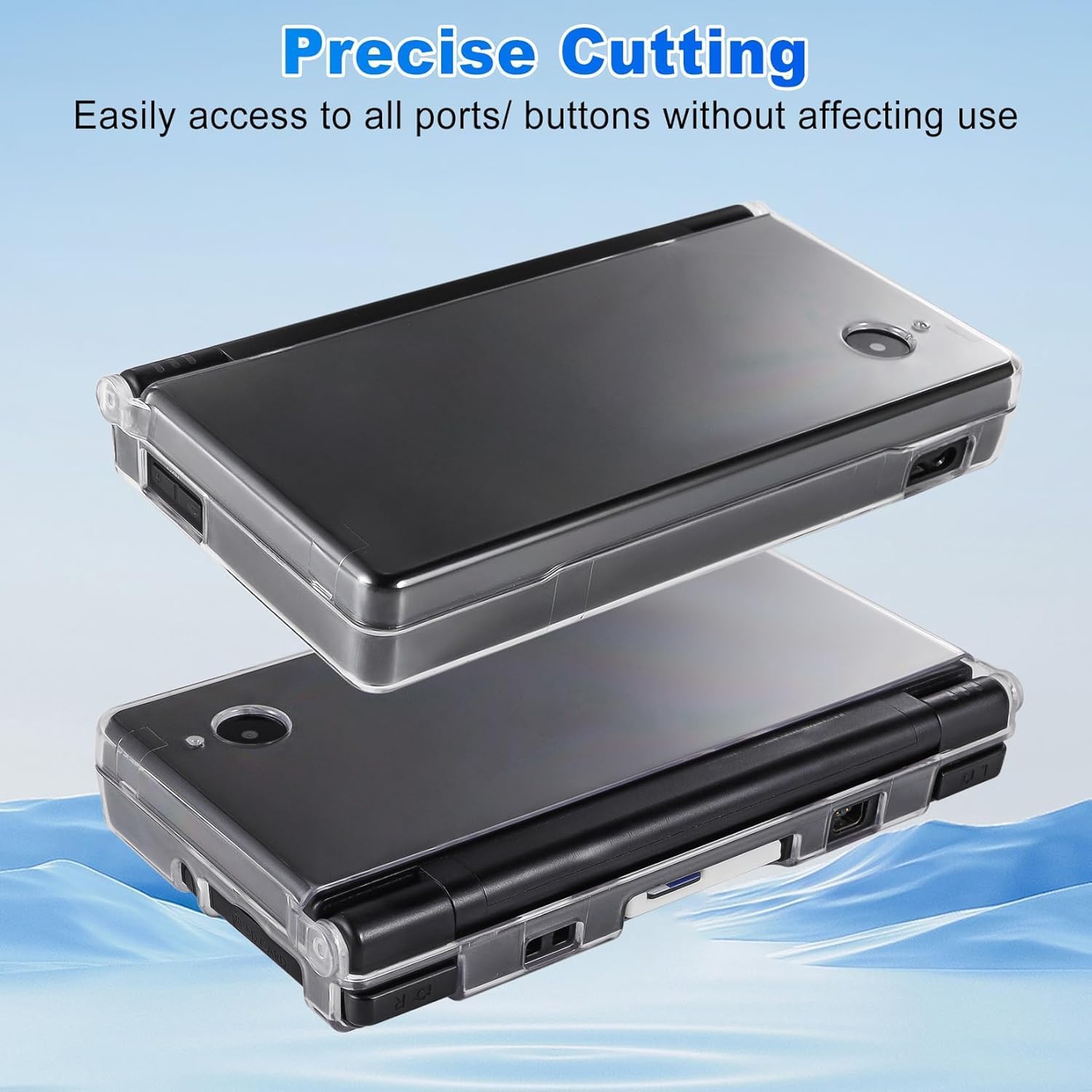 VSEER Crystal Clear Hard Shell Protective Case Cover for Nintendo DSi NDSi, Transparent (Not for Nintendo DSL or DSi XL) - Image 5