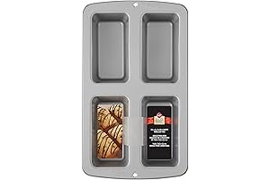 Wilton Recipe Right Mini Loaf Pan: Elevate Your Baking Experiences with Non-Stick Versatility