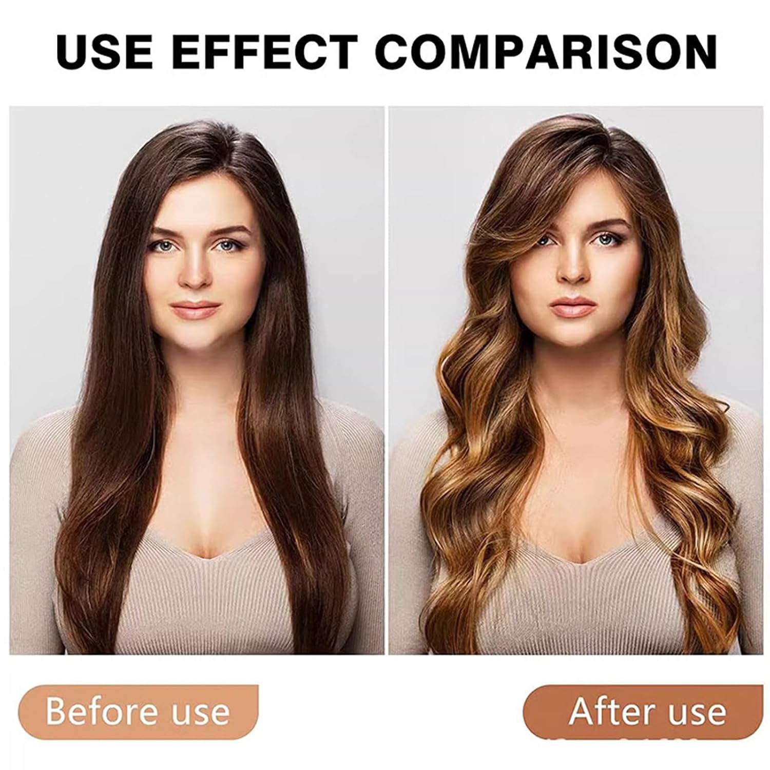 ZKSM Heatless Curls Overnight Hair Curlers to Sleep in,Heatless Hair Curler Velvet, Overnight Blowout Rods Heatless Curls for Short Long Hair All Hair Types Styling Tools Brown（4PCS）