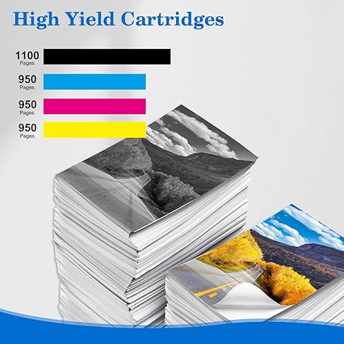 Miniatura 3 de Cartucho de tinta remanufacturado de repuesto para impresora Epson 702XL T702XL 702 T702 para usar con impresora Workforce Pro WF-3720 WF-3730