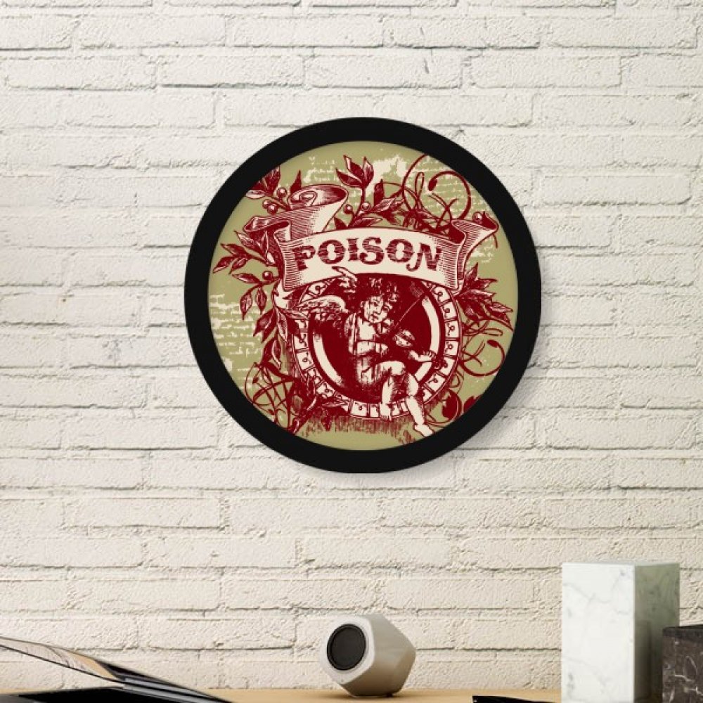 Cadre photo rond danger enfant motif religieux musique décoration murale