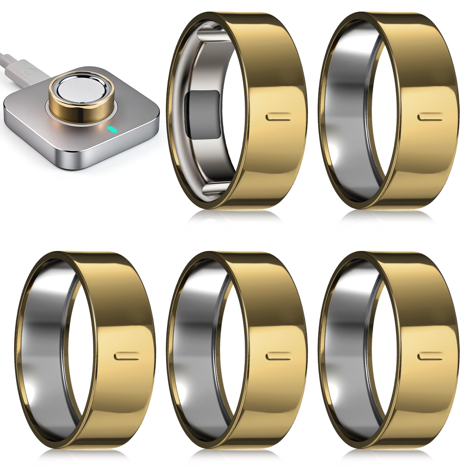 sylacor 5 Pack Ring Cover Compatible with Oura Ring Gen 4/Gen 3 Horizon Heritage, Anti-Scratch TPU Protector Accessories for Women Men, NOT for Oura Ring 4 Ceramic/Ring 5