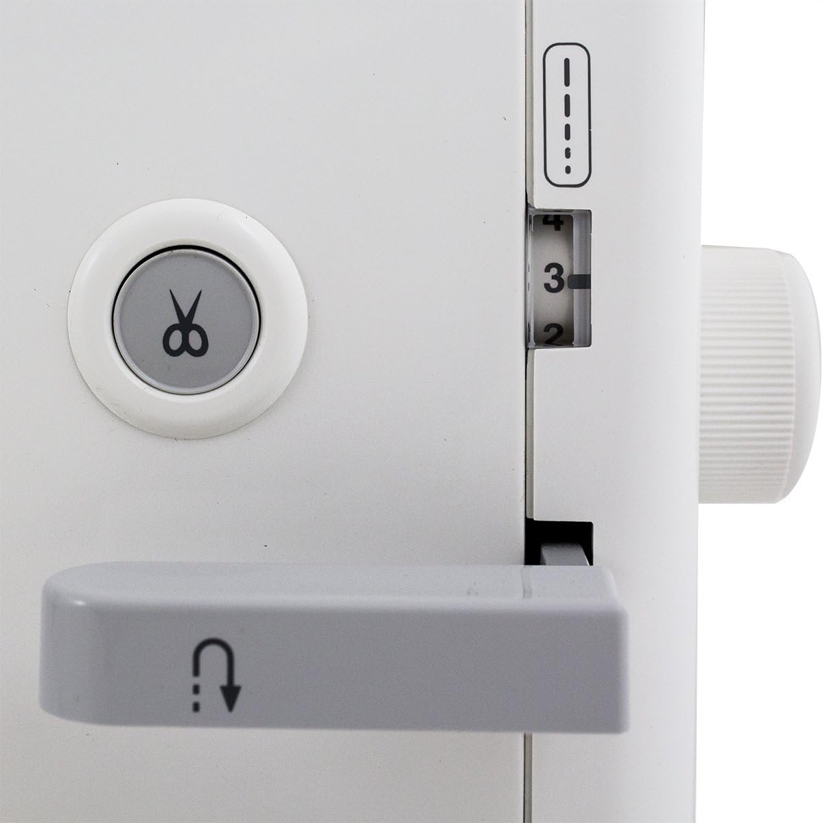 Janome 1600P-QC Sewing/Quilting Machine Bundle with Rolling Trolley, Straight Stitch Foot and Plate