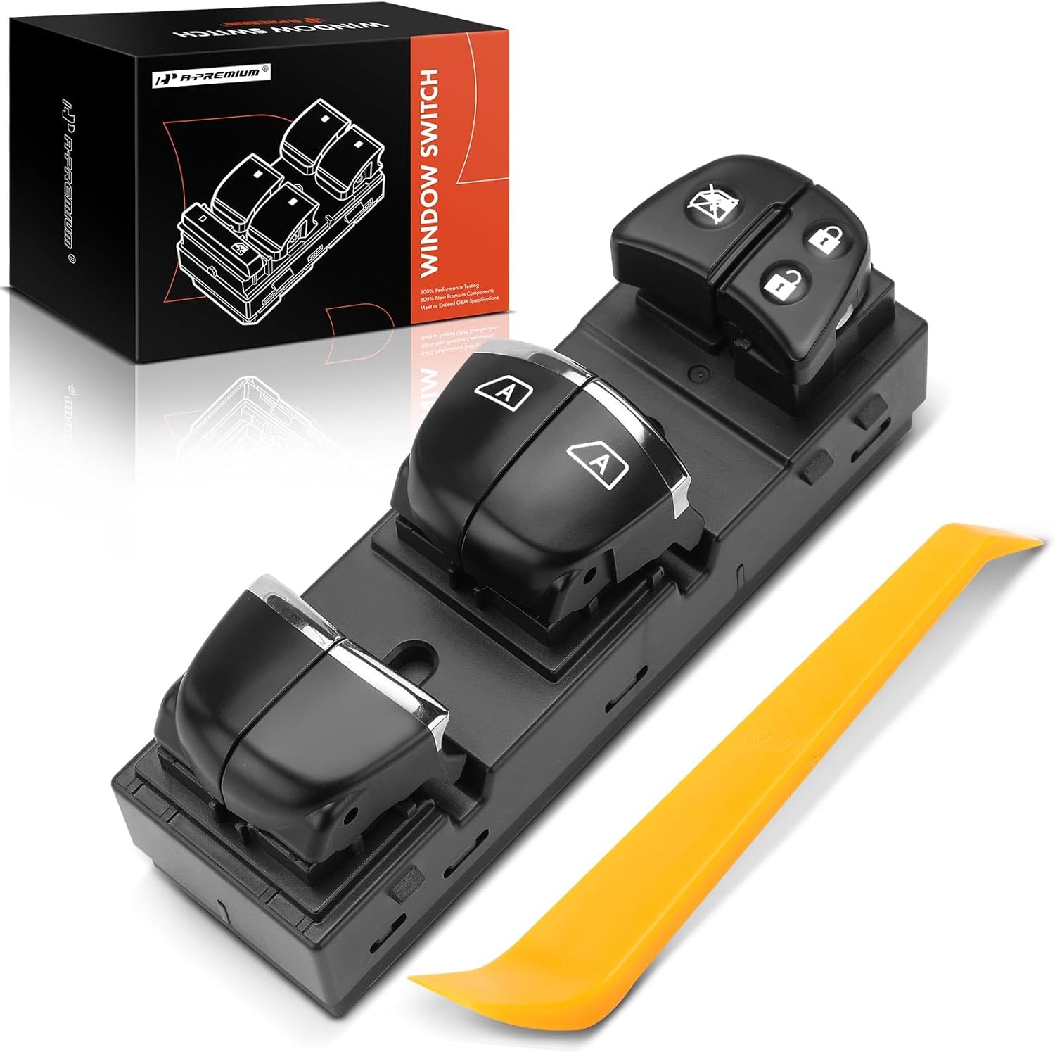 A-Premium Master Power Window Switch Compatible with Nissan Maxima 2016-2022, Front Left Driver Side