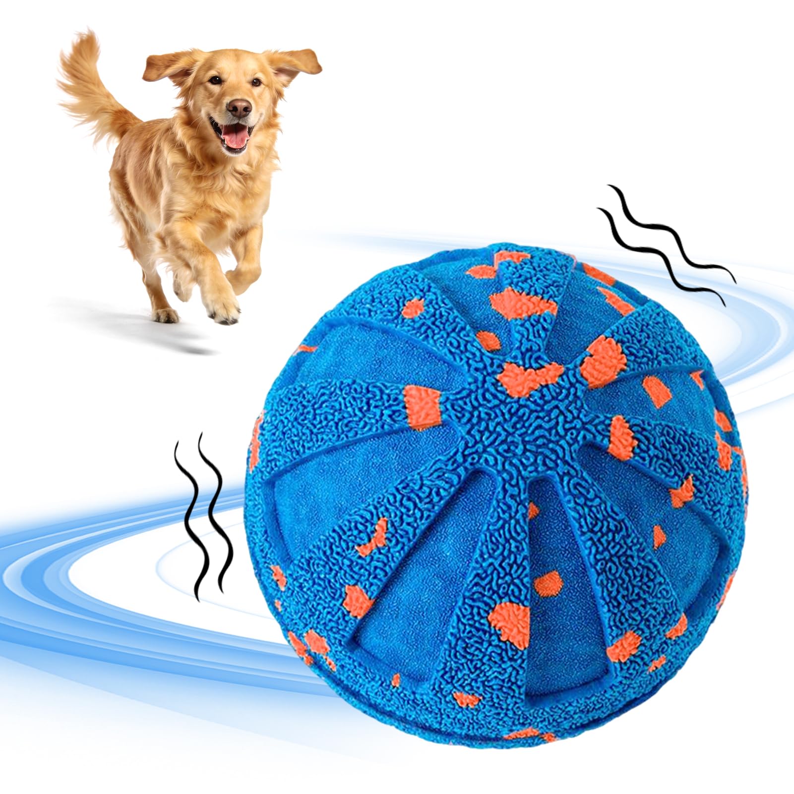 Balle interactive pour chien DFQ bleue : le jouet anti-ennui pour stimuler votre animal