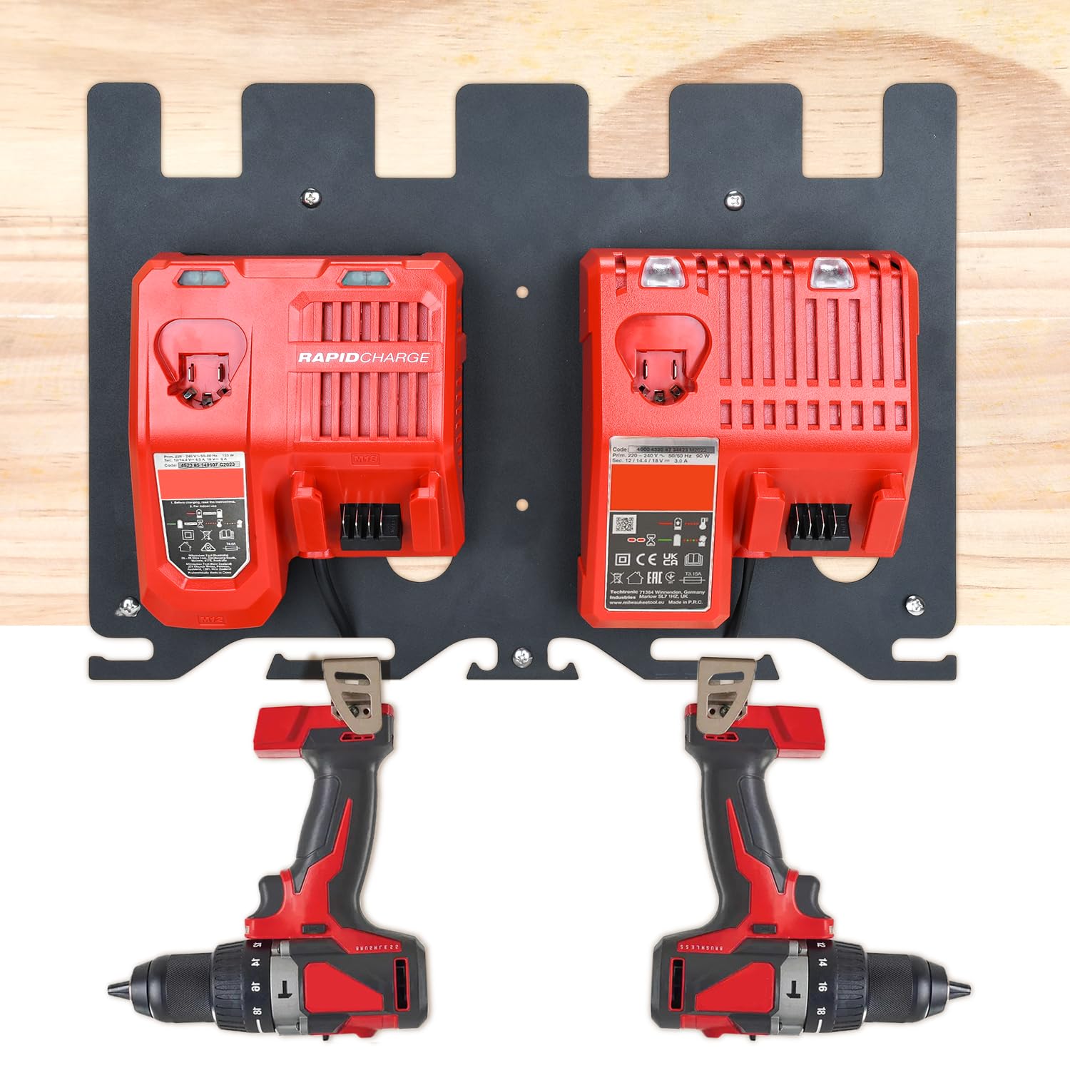 Soportes Para Baterías M18 - 10 Piezas, Para Colgar Herramientas Milwaukee 18V En Pared O Cinturón