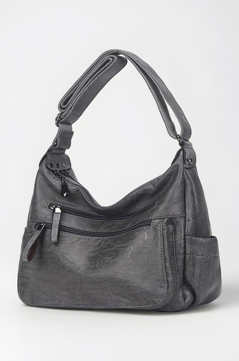 Artwell Fashion Crossbody Bag For Women Shoulder Bag Soft PU Leather Handbags Purses Multi Pocket Hobo Tote Bag