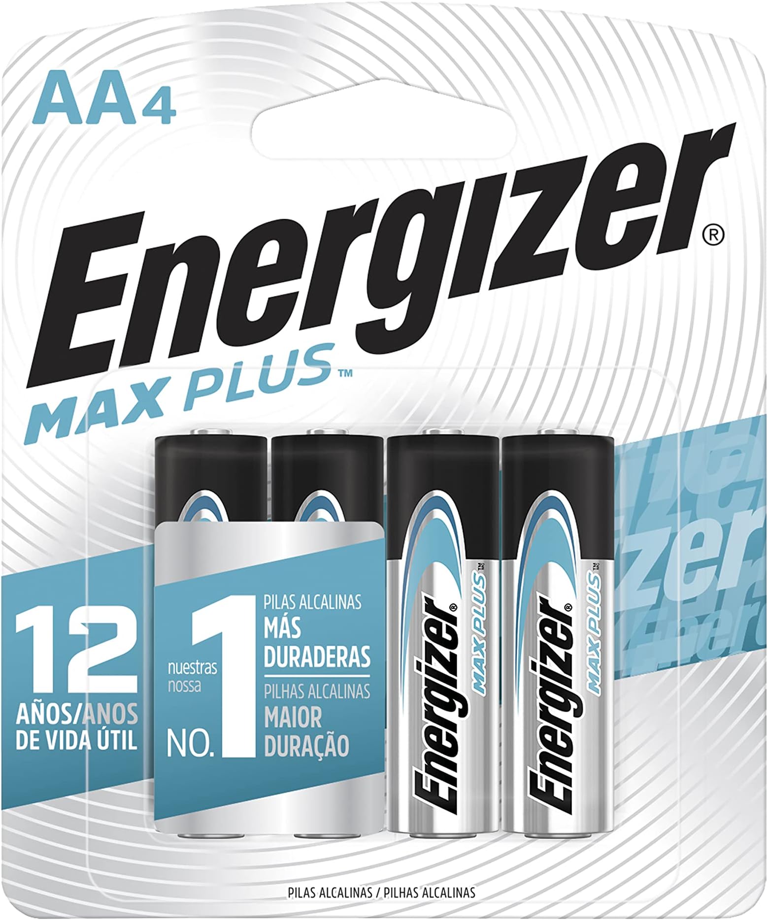 Max Plus Alkaline AA Batteries - Pack Of 4