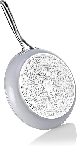 Miniatura 7 de TECHEF - CeraTerra - Sartén antiadherente de cerámica, sin PTFE, PFAS ni PFOA), apta para lavavajillas, mango de acero inoxidable, lista para