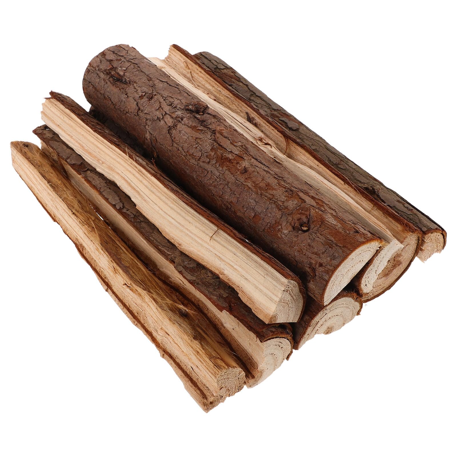 Troncos Decorativos de Madera 10 Piezas Rústicos para Chimenea