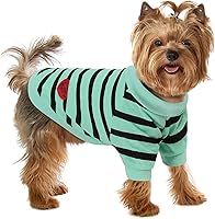 Vista 38 de Camiseta a rayas para perros y gatos, chaleco de algodón para primavera, verano, para mascotas, adecuada para mascotas pequeñas y medianas