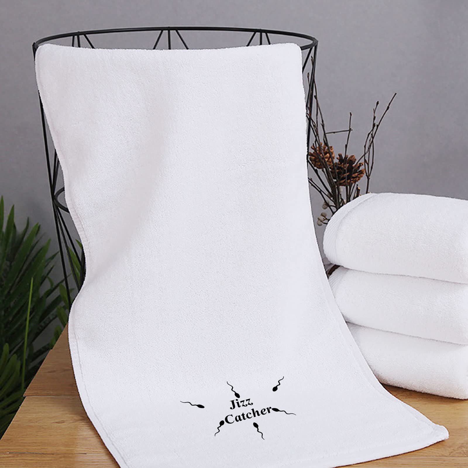 WZMPA Jizz Catcher Waschhandtuch – Humor Geschenk, 70x35 Cm, 100% Baumwolle, Für Erwachsene