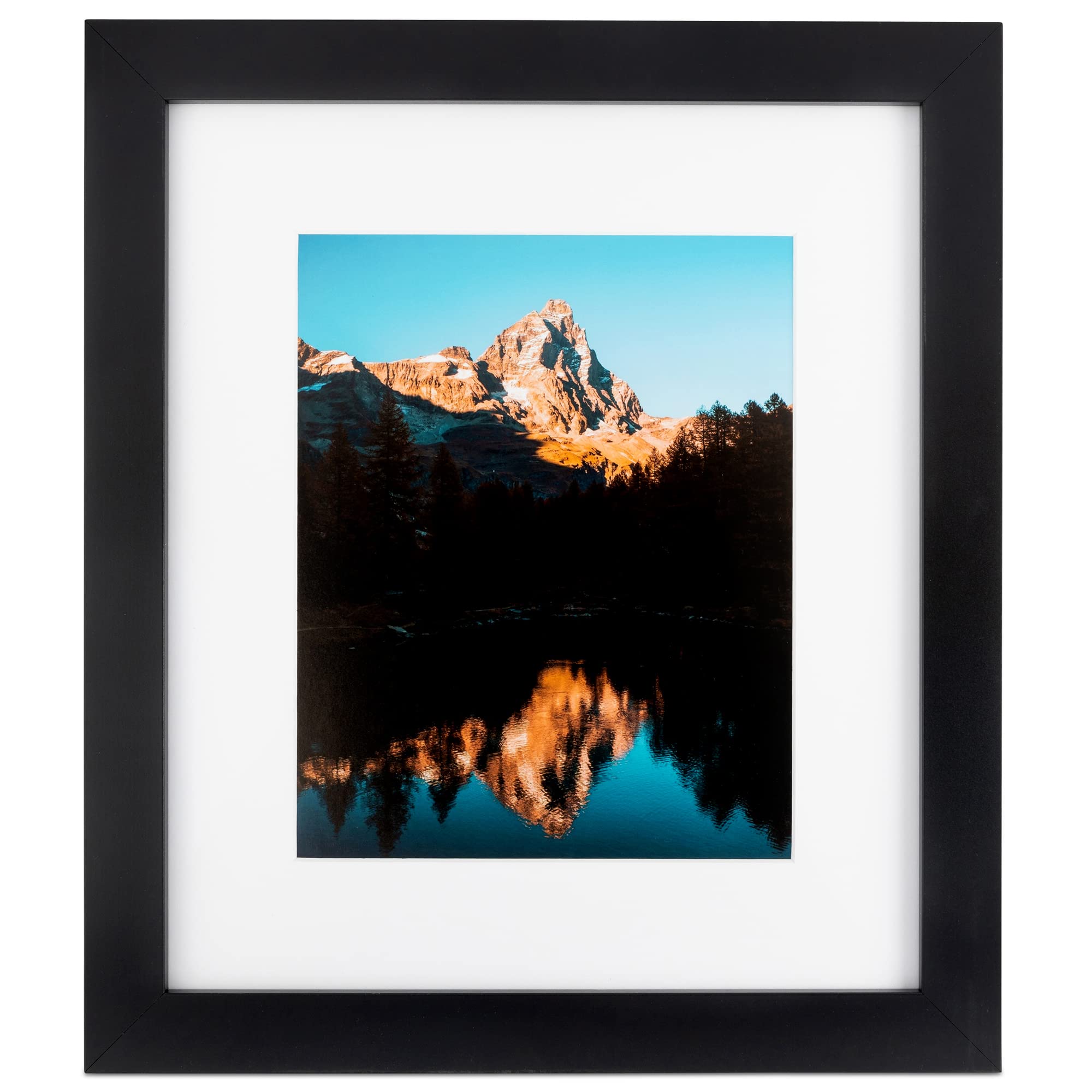 - ArtToFrames 9x9 Custom Picture Poster Frame - Upload Your Photo or Art - Framed in Satin Black with 2" White Mat All Around