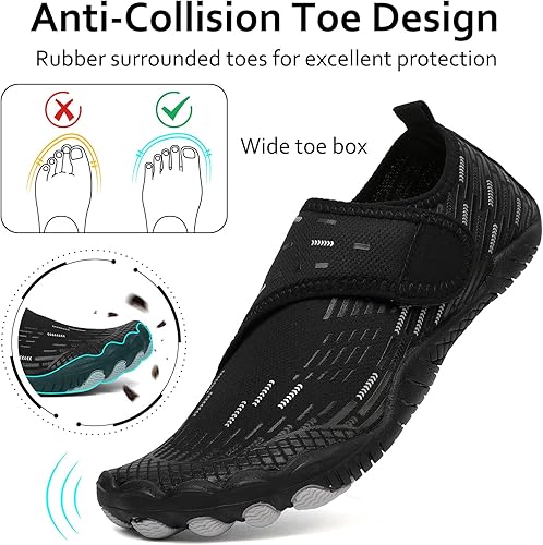 Vista 5 de Zapatos de Agua para Hombres y Mujeres de Secado Rápido Descalzos para Natación Playa Piscina Zapatos Acuáticos Calcetines de Yoga Acuáticos