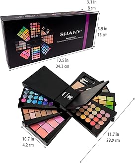 SHANY The Beauty Cliche Makeup Set - All-in-One Makeup Palette with Eyeshadows, Face Powders, and Blushes